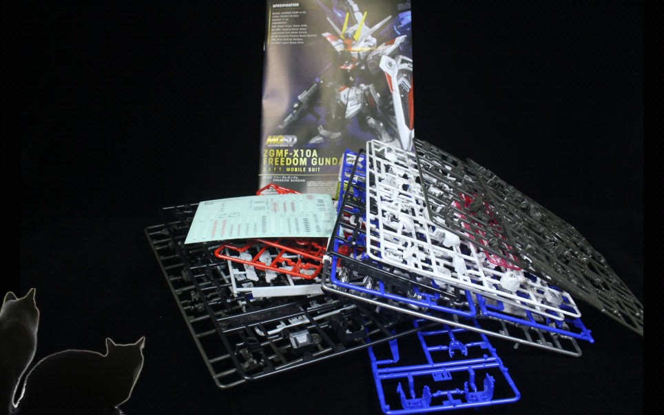 [点件]万代1月21日 一般发售 mgsd 自由高达 玩家开盒板件介绍