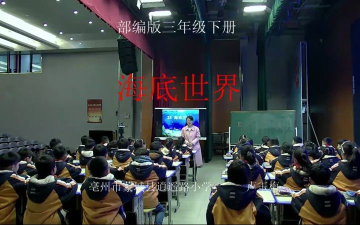 三下:《海底世界》(含课件教案) 名师优质课 公开课 教学实录 小学语文 部编版 人教版语文 三年级下册 3年级下册(执教:卢玉梅)哔哩哔哩bilibili