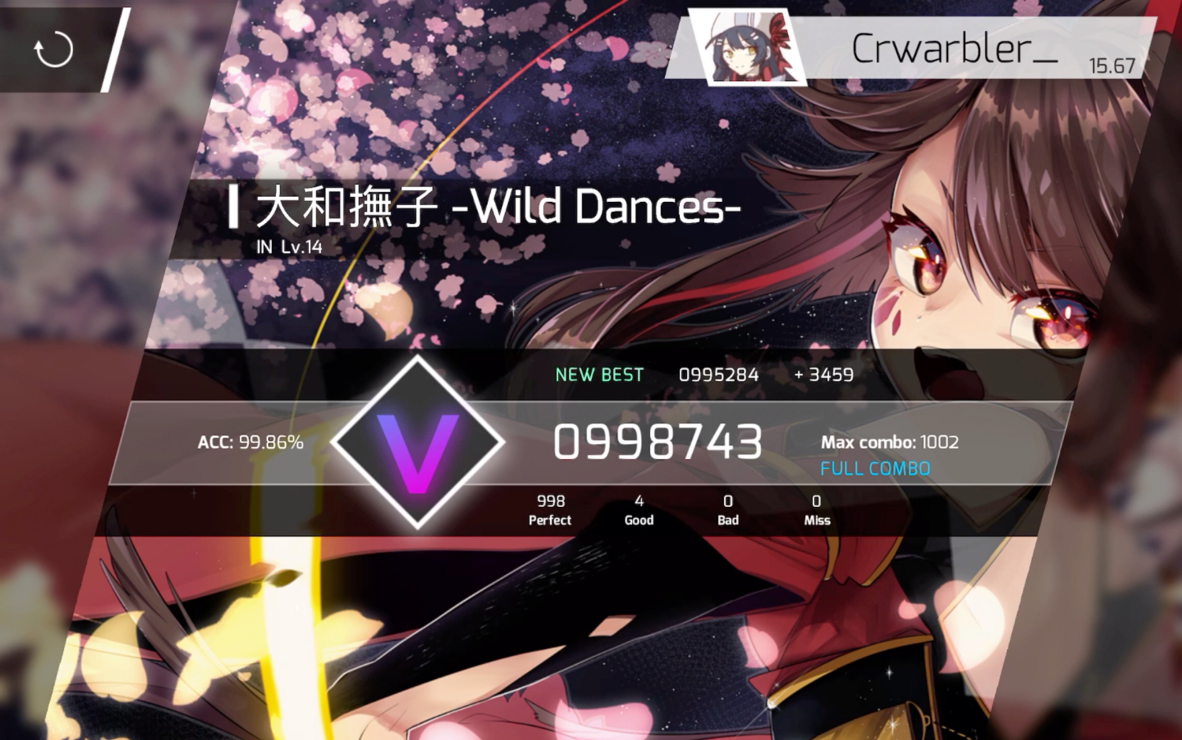 【phigros】大和抚子 单手fc4gr