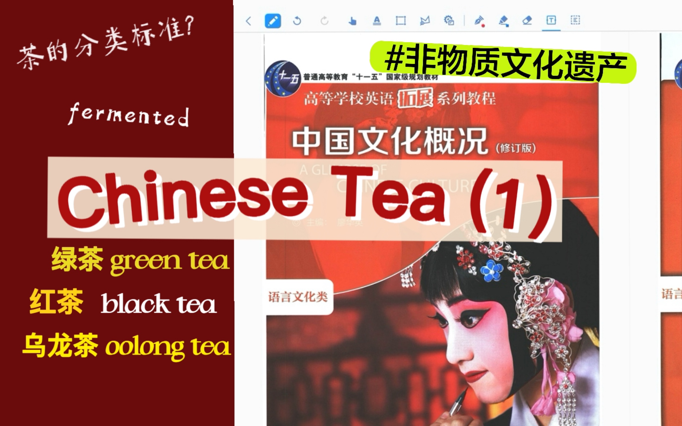 [图]中国文化概况/chapter8-Chinese Tea中国茶(1)绿茶、红茶、乌龙茶