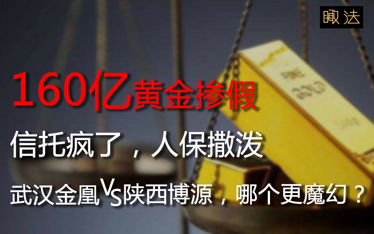 百亿假黄金大骗局暴雷,160亿窟窿由谁来补?【瞰法】哔哩哔哩bilibili