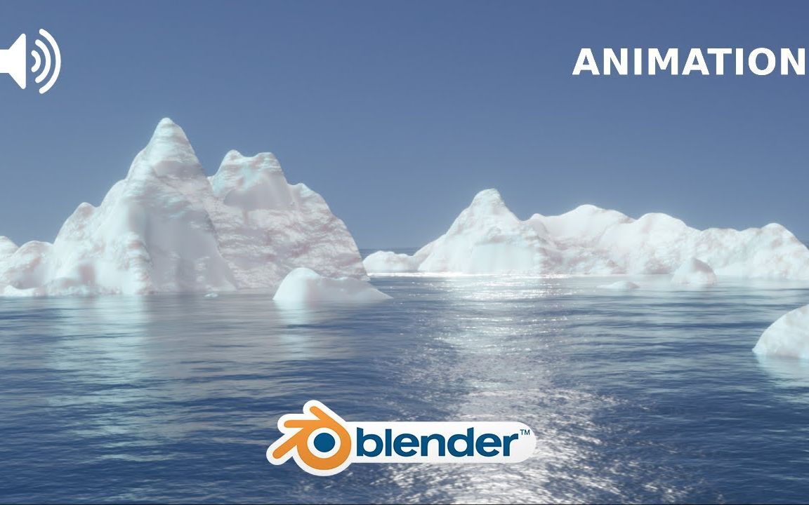 【Blender3.5】海洋冰山场景动画制作教学哔哩哔哩bilibili