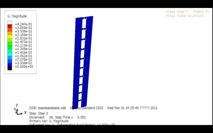 基于ABAQUS的具有粘滞阻尼器的框架结构减震性能分析哔哩哔哩bilibili