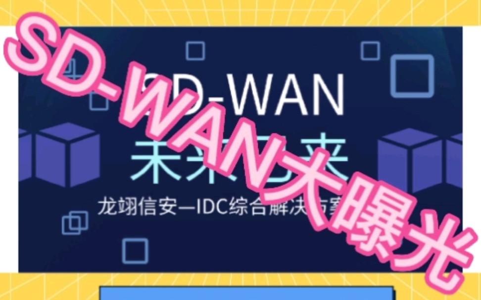 什么叫SDWAN?SDWAN的优势在哪里?哔哩哔哩bilibili