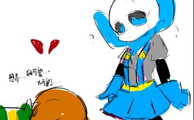 蓝莓竟趁着烟枪和chara不注意做出这种事.