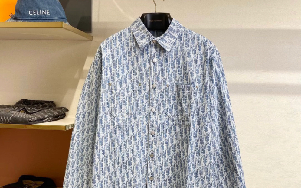 dior迪奥联名牛仔衬衫