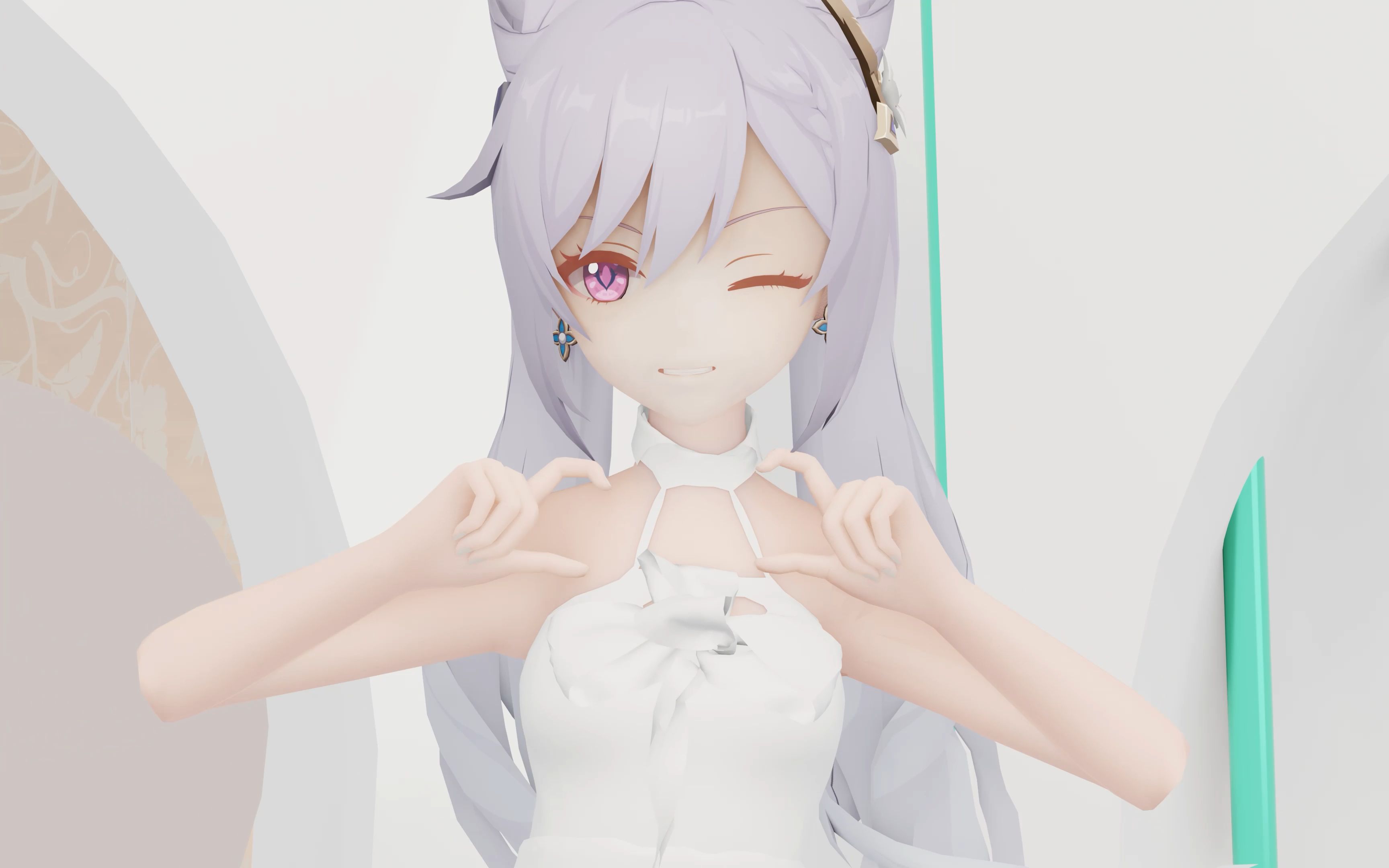 【4k/布料解算/原神mmd】五等分的花嫁 刻晴_哔哩哔哩_bilibili