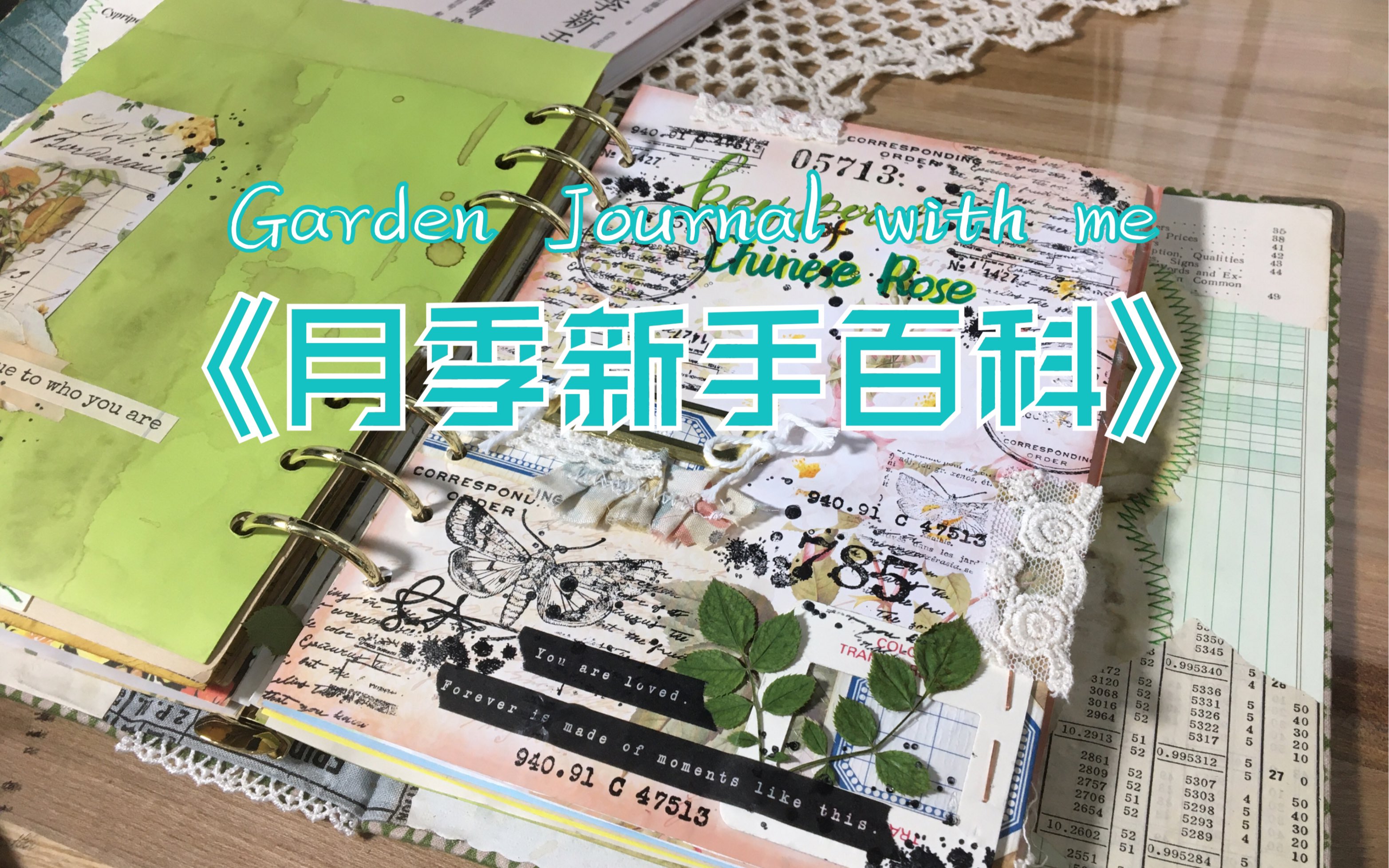 【Garden journal】园艺日志vol.3//《月季新手百科》//junk journal with me//手帐拼贴//A5活页复古手帐/miya手作哔哩哔哩bilibili