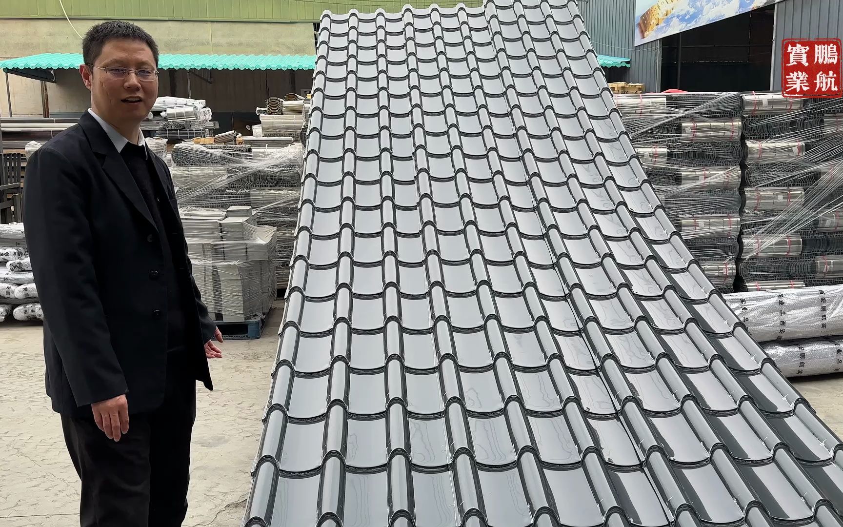 铝镁锰竹节瓦_铝合金竹节瓦_金属竹节瓦_西安金属瓦厂家_农村建房