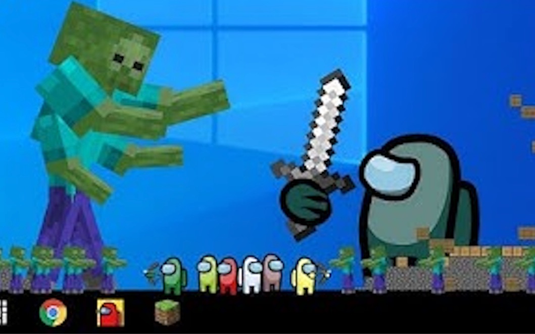 [图]Among Us vs Minecraft - Zombie Apocalypse - Animation EP3