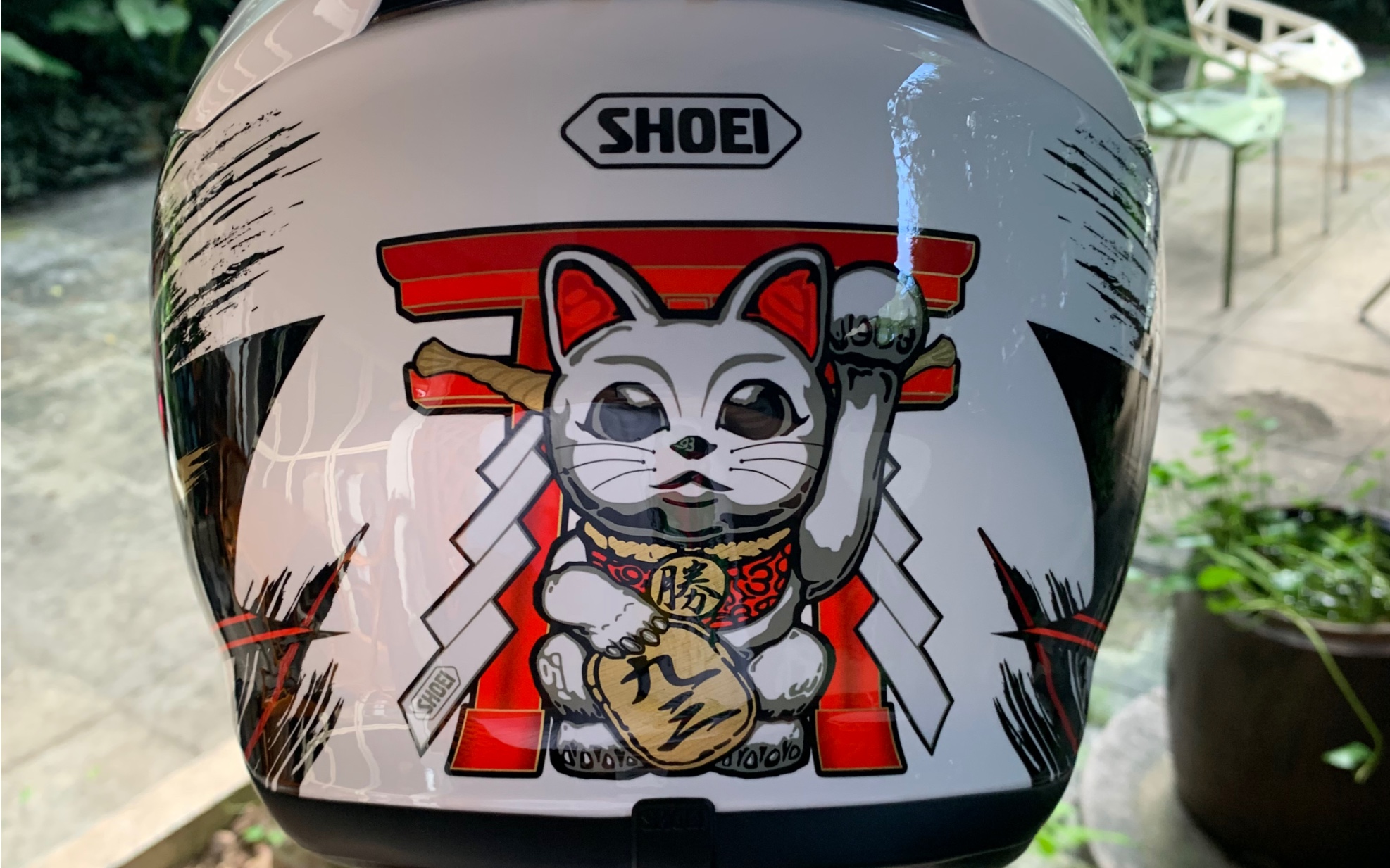 豪爵铃木gsx250r冰川白黑白款shoeiz7招财猫开箱vlog单纯的开箱视频不