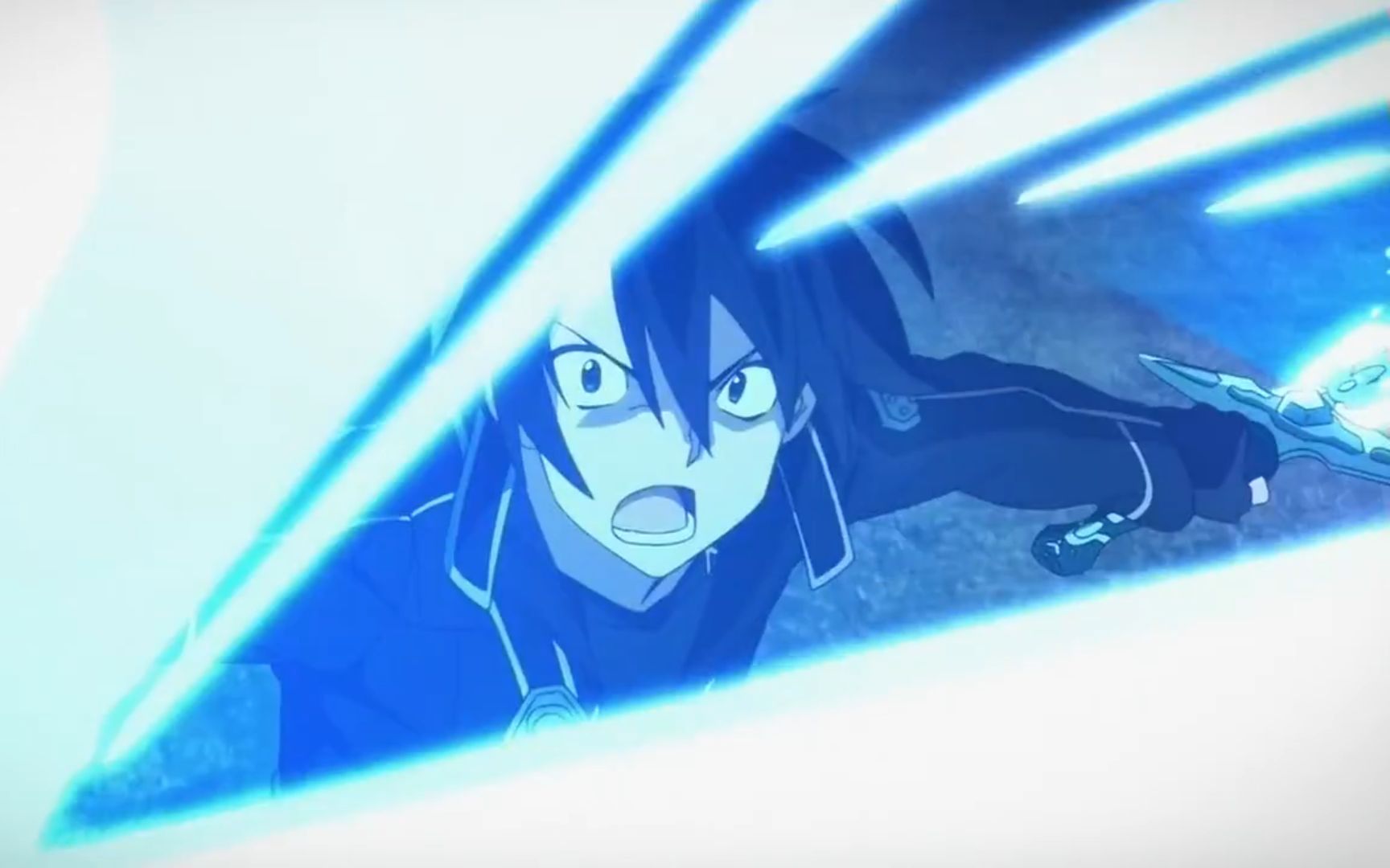 桐人日蚀剪辑二十七连击二刀流最上位剑技日蚀