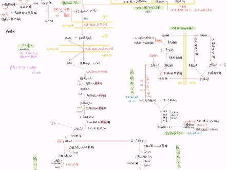 [图]生物化学思维导图求一键三连(づ ●─● )づ有糖代谢，脂代谢，核苷酸代谢和氨基酸代谢。