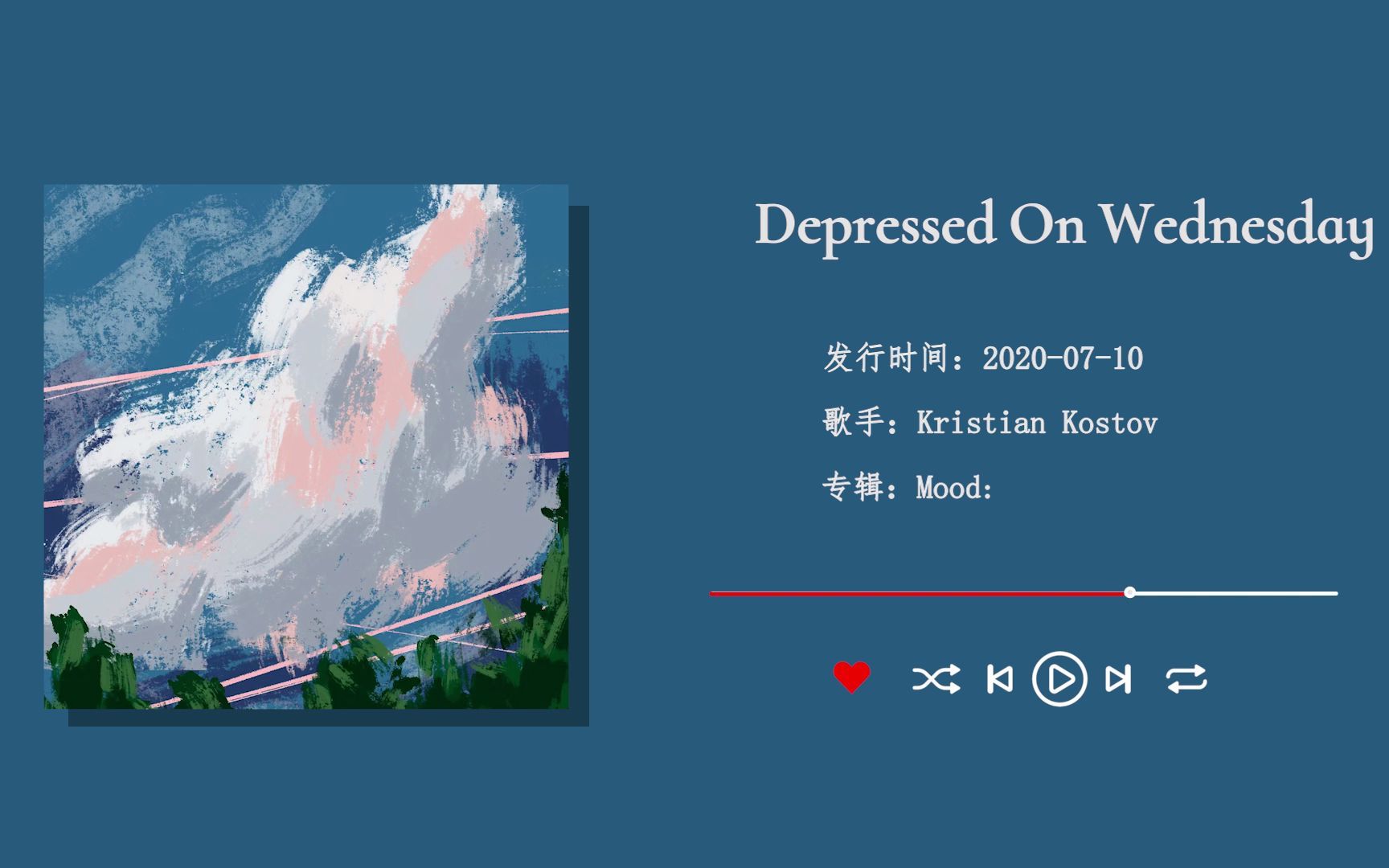 [图]【日推歌单】| 周三之歌 好好听歌放松心情 |《Depressed On Wednesday》