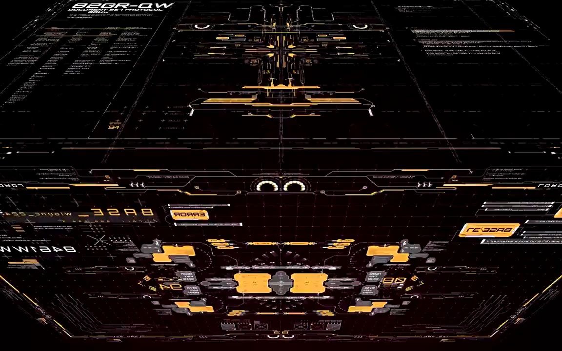 ae模板-500种未来科技感ui界面元素hud图形动画