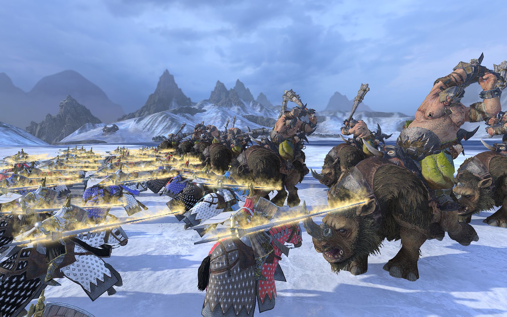 【战锤3全面战争】顶级骑兵的对决!