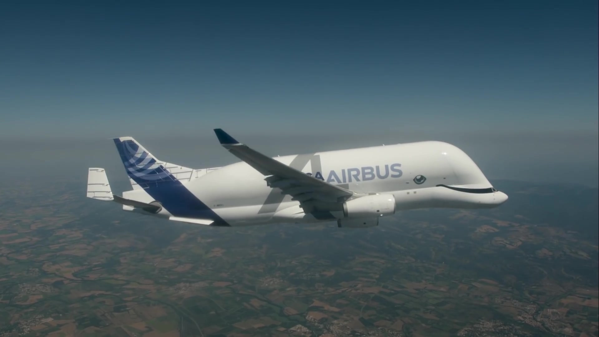 空客最新貨運飛機 大白鯨首飛first flight of airbus belugaxl