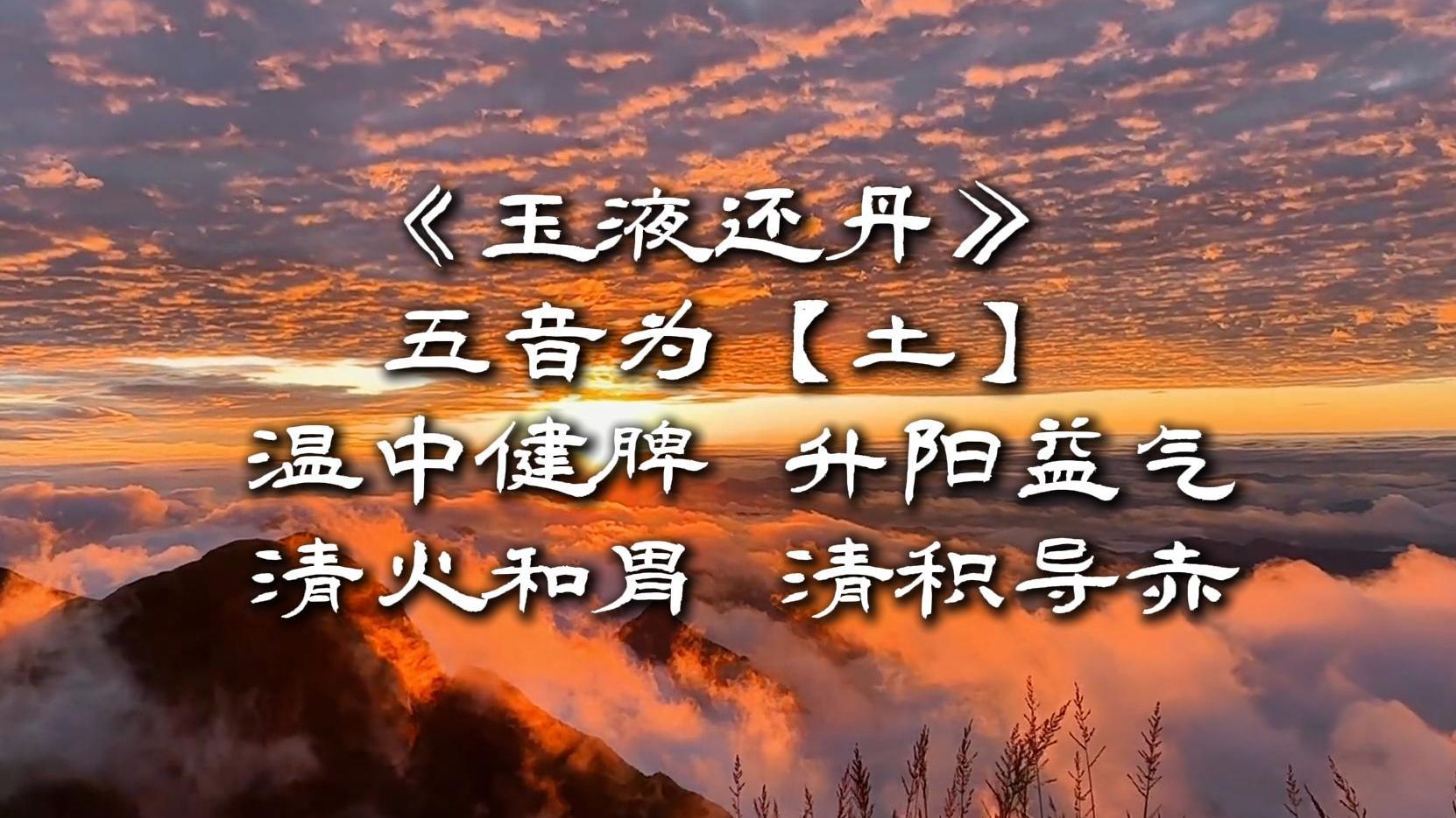 【五行音乐土】《玉液还丹》四季养脾胃、温中健脾、升阳益气、清火和胃、清积导赤.在音为宫,在志为思.调试为阴.自习,纯音乐治愈性,集中注意...