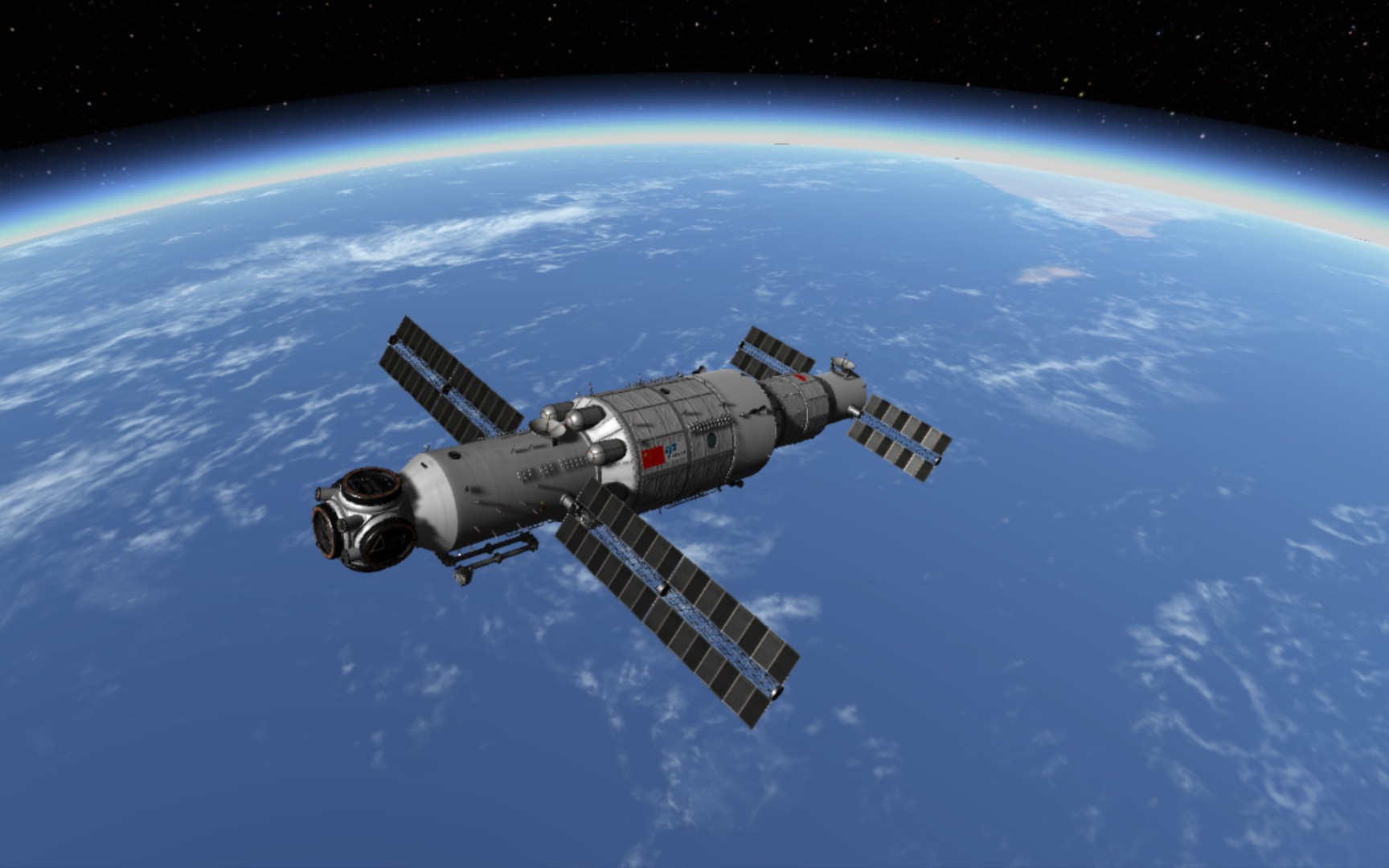 你好我是天舟每时每刻准时送达中国空间站天舟二号货运飞船任务模拟坎