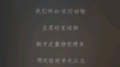 [图]【歪歪&马正阳】广播剧《大雾》主题曲《夜行动物》（主役版）