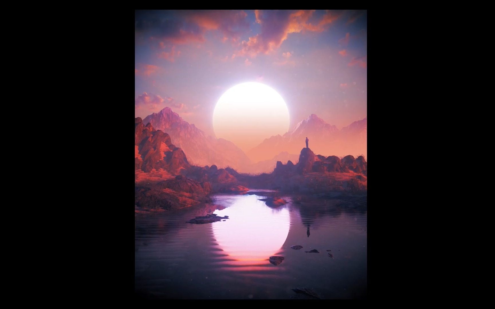 c4d&octane 渲染很酷的太阳光效果-hd