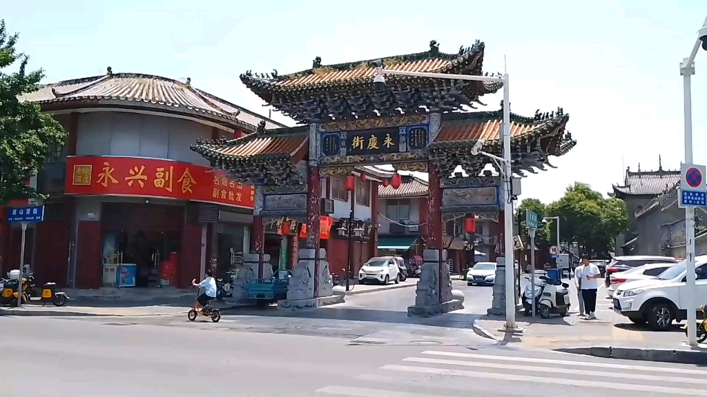 河南南阳历史厚重,社旗县赊店古镇山陕会馆景区,到处都是古建筑