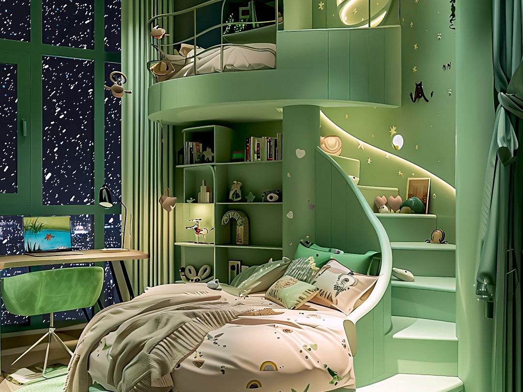 这样的上下床,你想睡哪一铺?