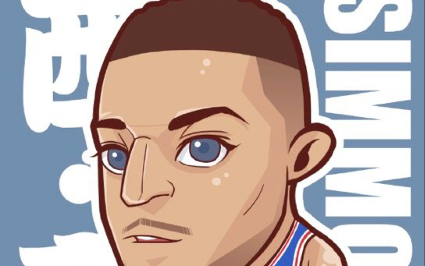 当我把西蒙斯的三分调到100真正的费城神射手对战库里