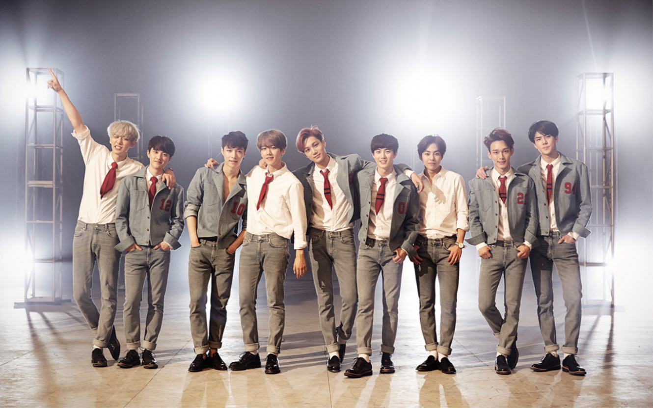 【消音】love me right - exo 出道三年的时候的实力 好有活力!