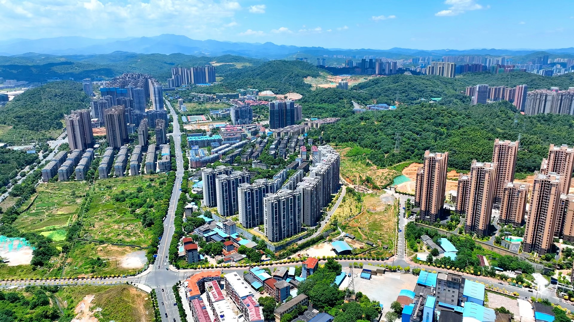 建设中的郴州市新城区五