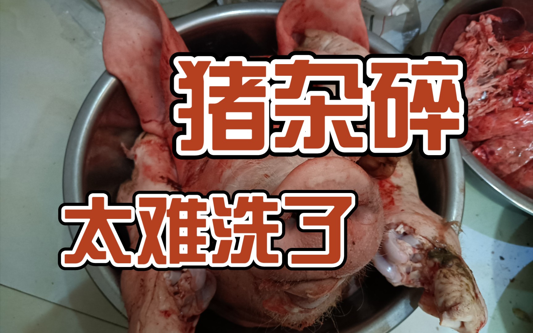 活动  过年买了一套猪杂碎,太难洗了