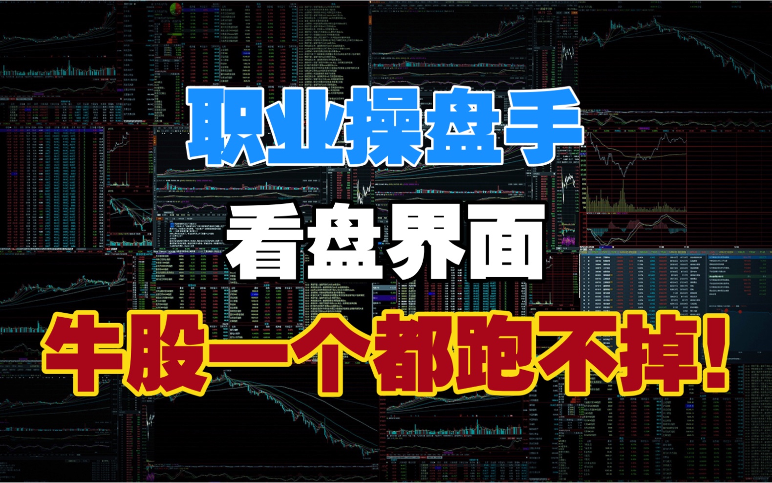 [图]职业操盘手的看盘界面如何设置？一目了然，牛股一个都跑不掉！