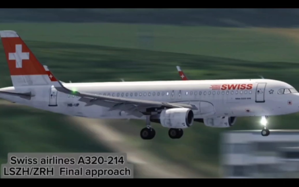 Swiss airlines/LSZH Final approach单机游戏热门视频