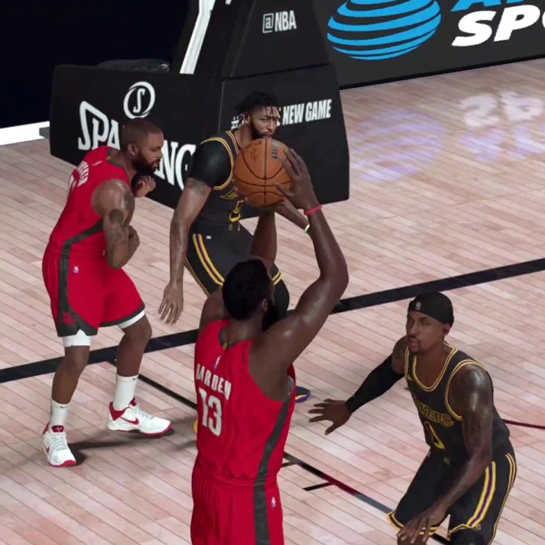 NBA2K22泡泡园区 哈登晃倒波普后撤步