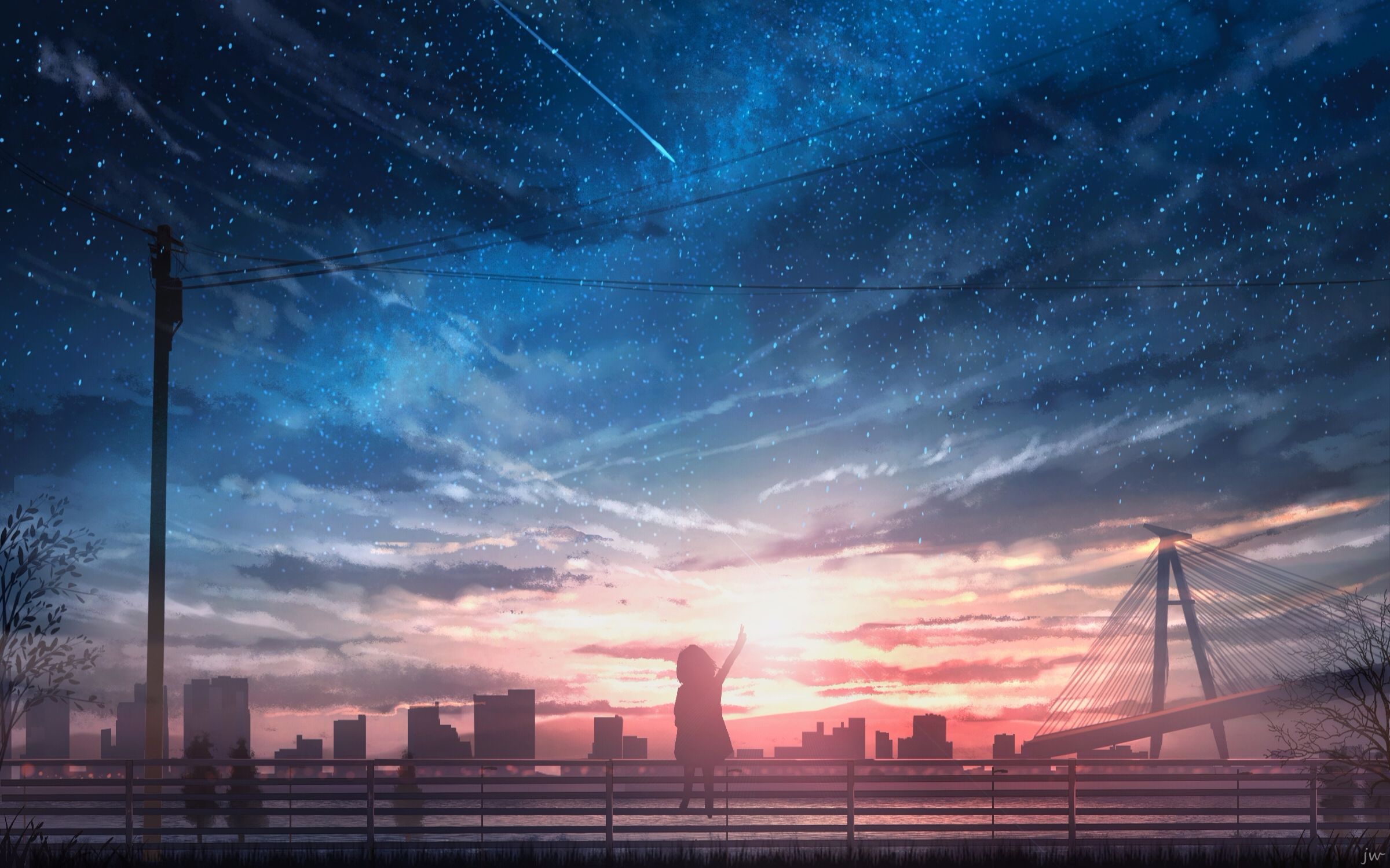 【板绘过程】如今不再仰望只因你代替了我的星空