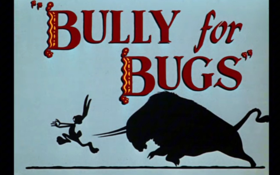 华纳动画兔八哥兔八哥斗牛记 bully for bugs(1953)重映版标题卡 开头