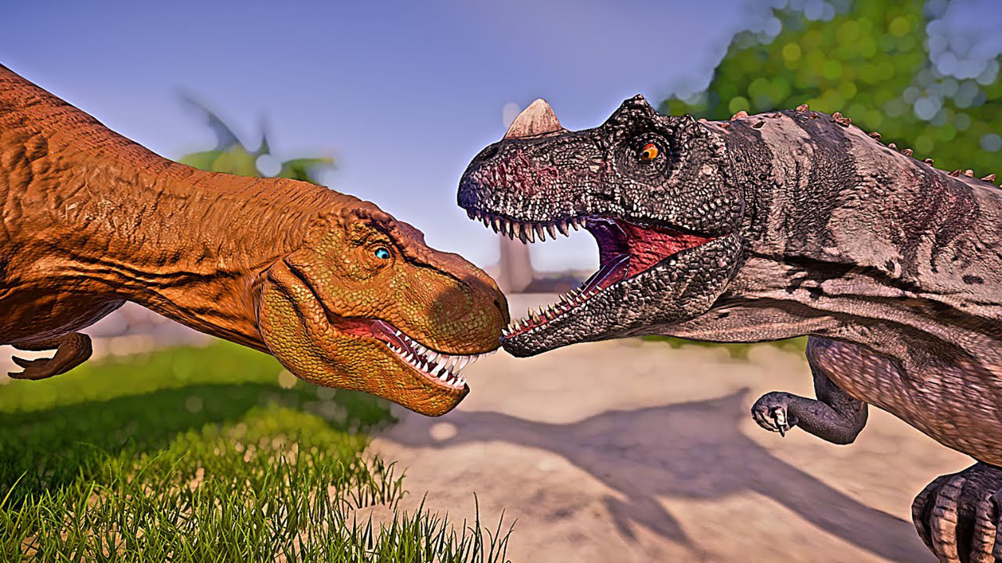 雷克斯暴龙 vs 角鼻龙 ~ 侏罗纪世界进化