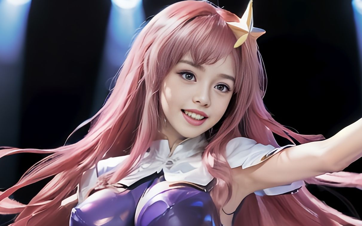 ai绘画010(竖版)高达seed-米娅坎贝尔ai coser(真人写实风cosplay,二