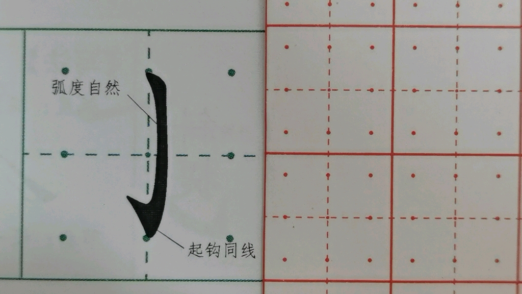 [图]基本笔画——弯钩