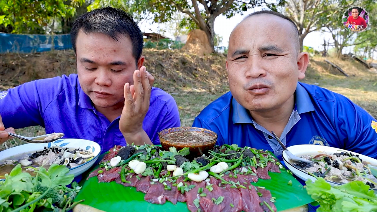 【哈格纳】泰国吃播,生吃牛肉