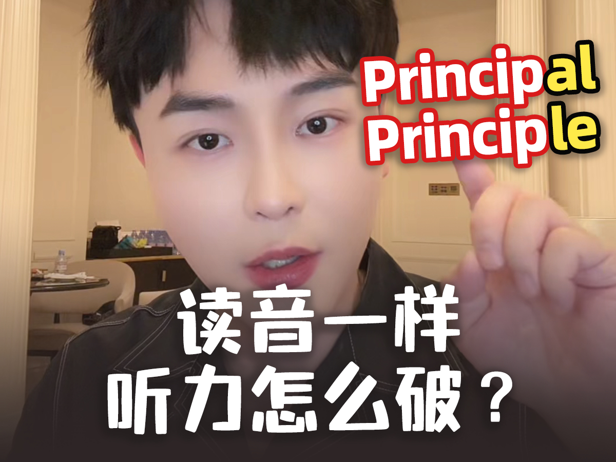 【巧记考研易混词】principal principle读音一样要我怎么能听懂啊𐟘𑥓”哩哔哩bilibili