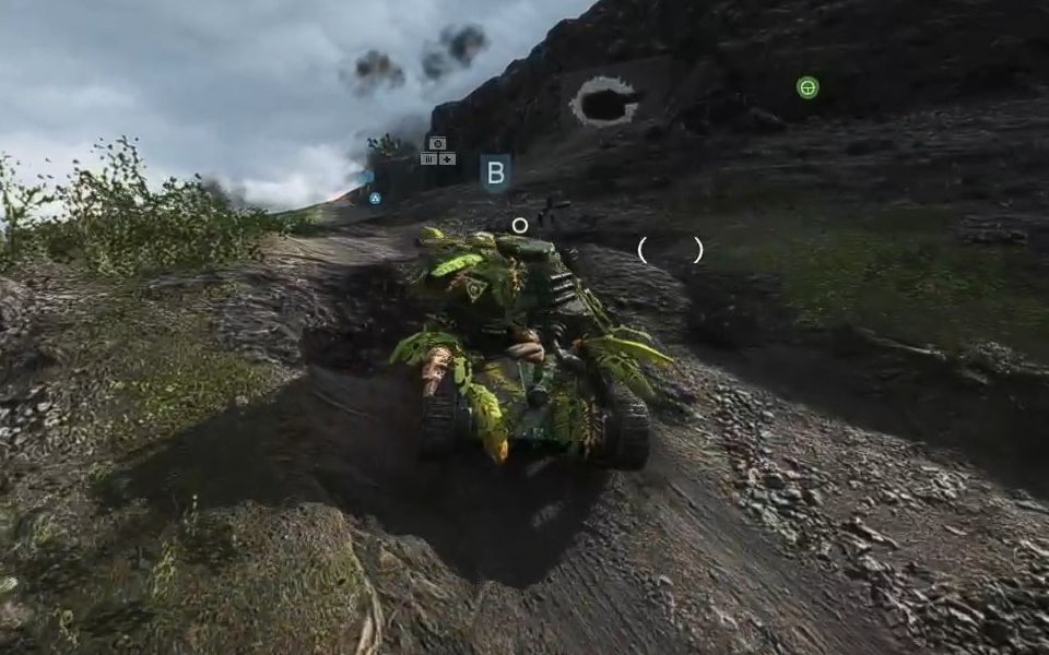 硫磺岛 防守方日军88式坦克守折钵山山体坦克装配站