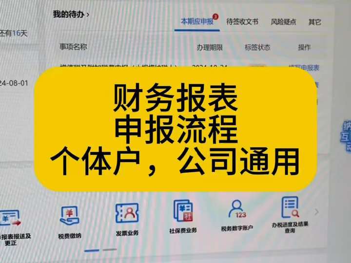 会计实操|财务报表申报流程|零基础学会计哔哩哔哩bilibili