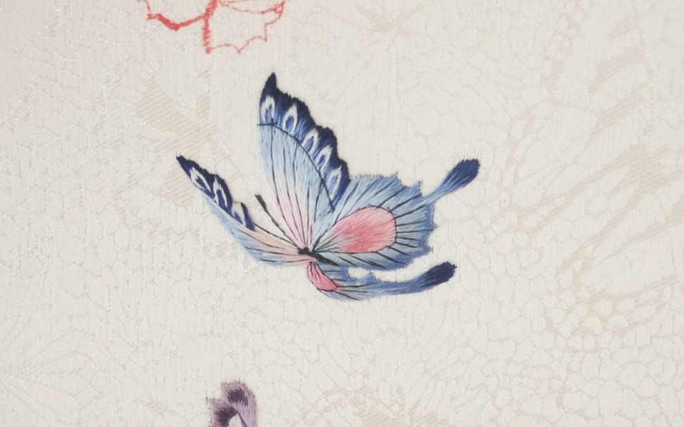 【某泪刺绣日记】苏绣汉服蝴蝶领记录第十只