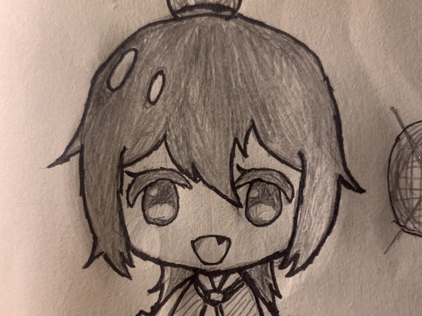 今天教你们绘画q版人物五官.