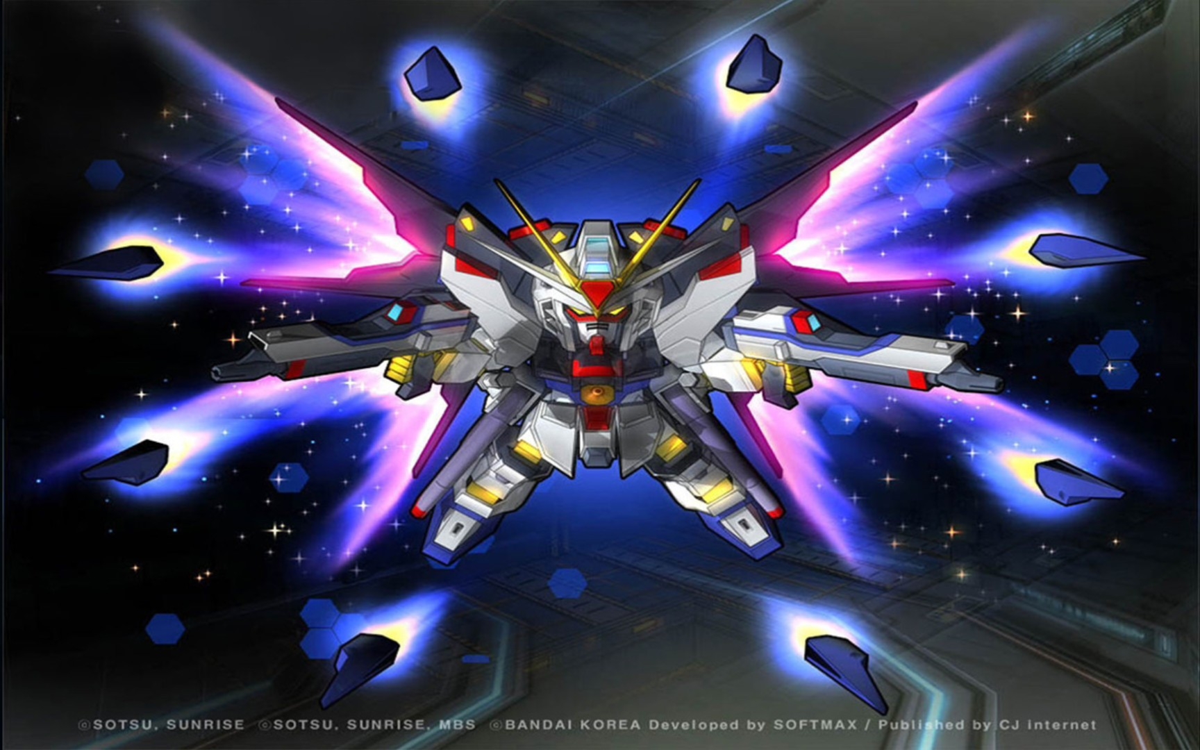 sd敢达 大翅膀就是帅啊 sf 强袭自由高达作战视频 sd高达