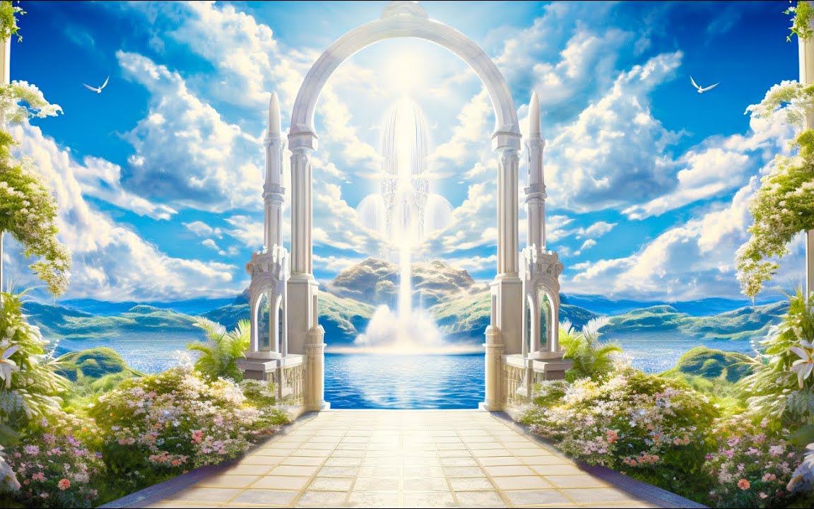 请求ai创作每个国家天堂的照片