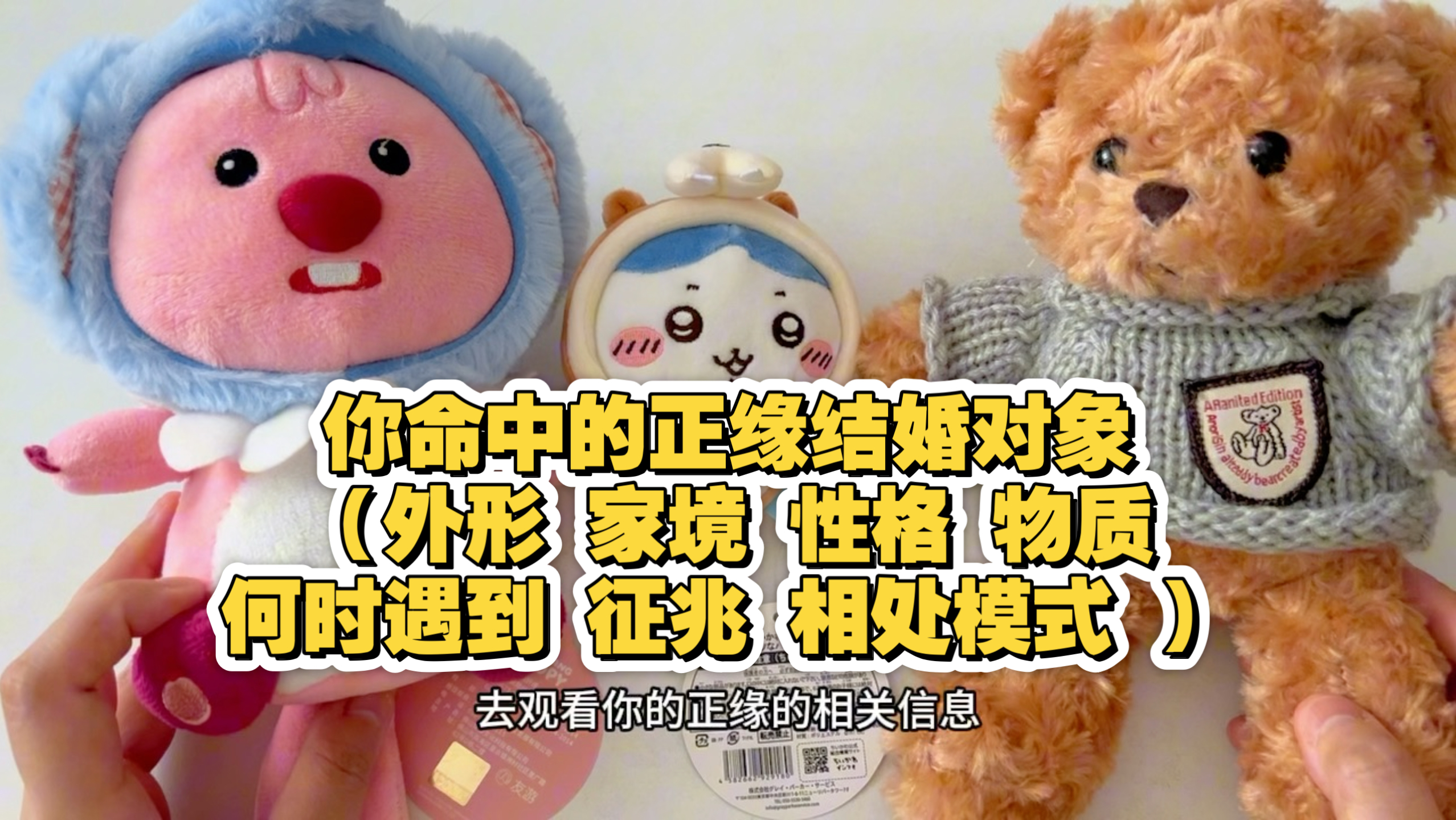 你命中的正缘结婚对象（外形 家境 性格 物质 何时遇到 征兆 相处模式 ）