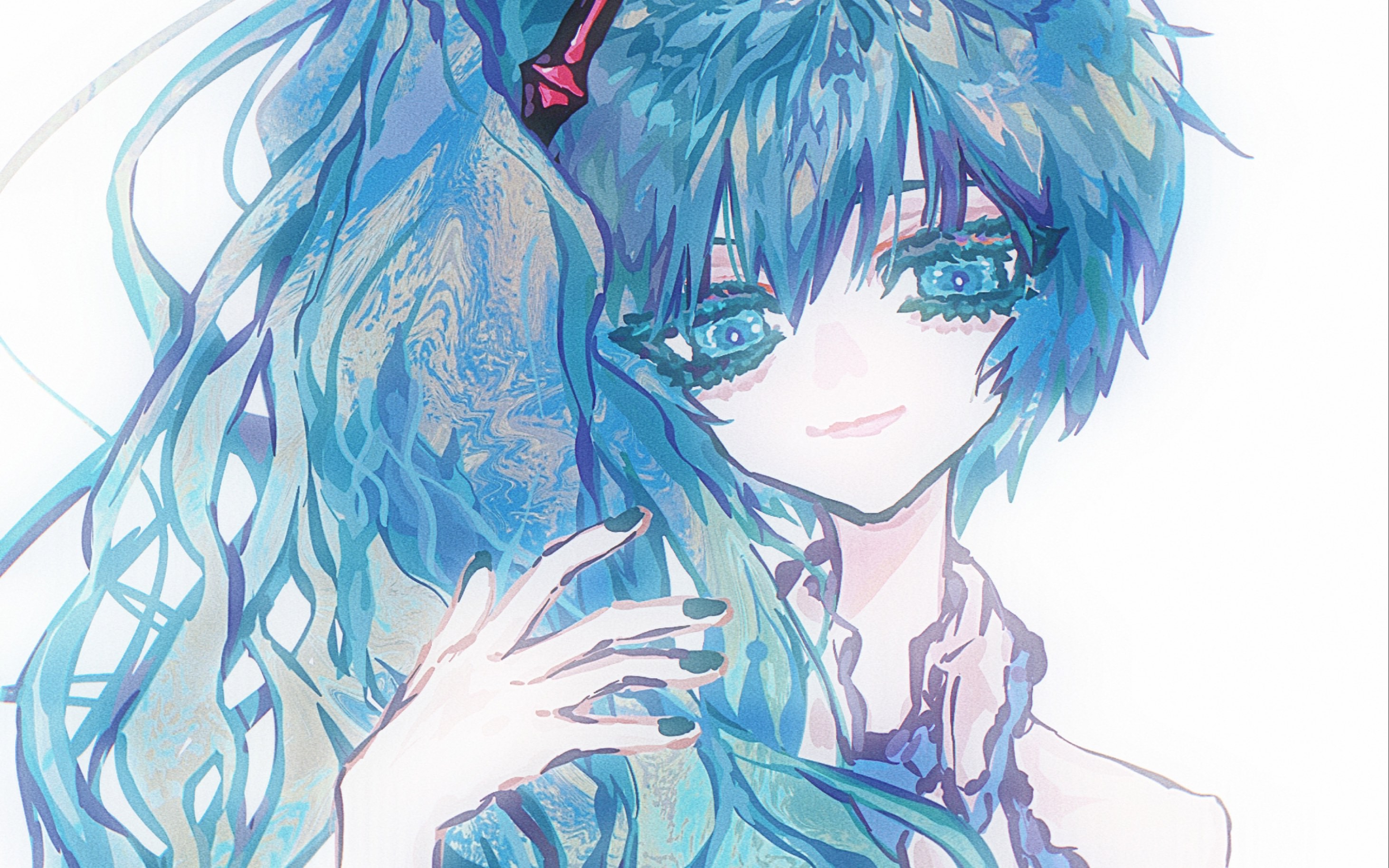 断发初音萌萌的.放个绘画过程