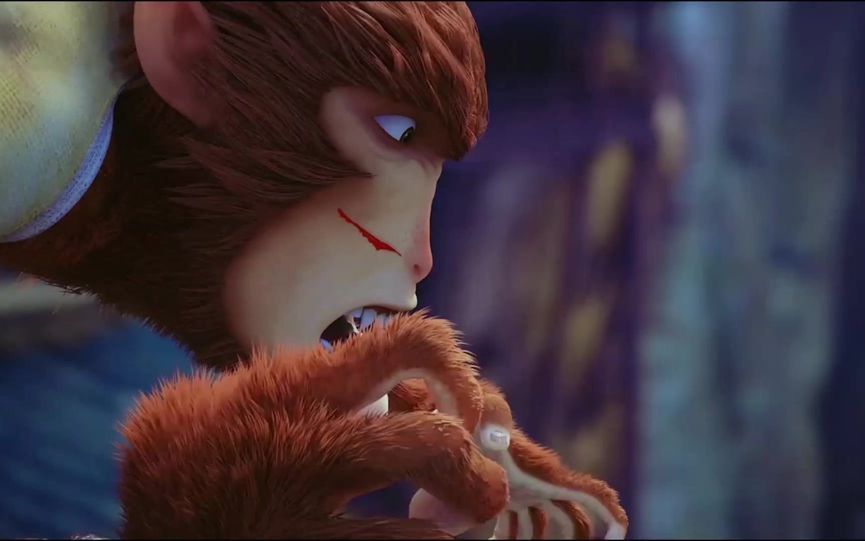 哪吒:臭猴子你敢叫我女人和妖怪,看我不打断你的腿!